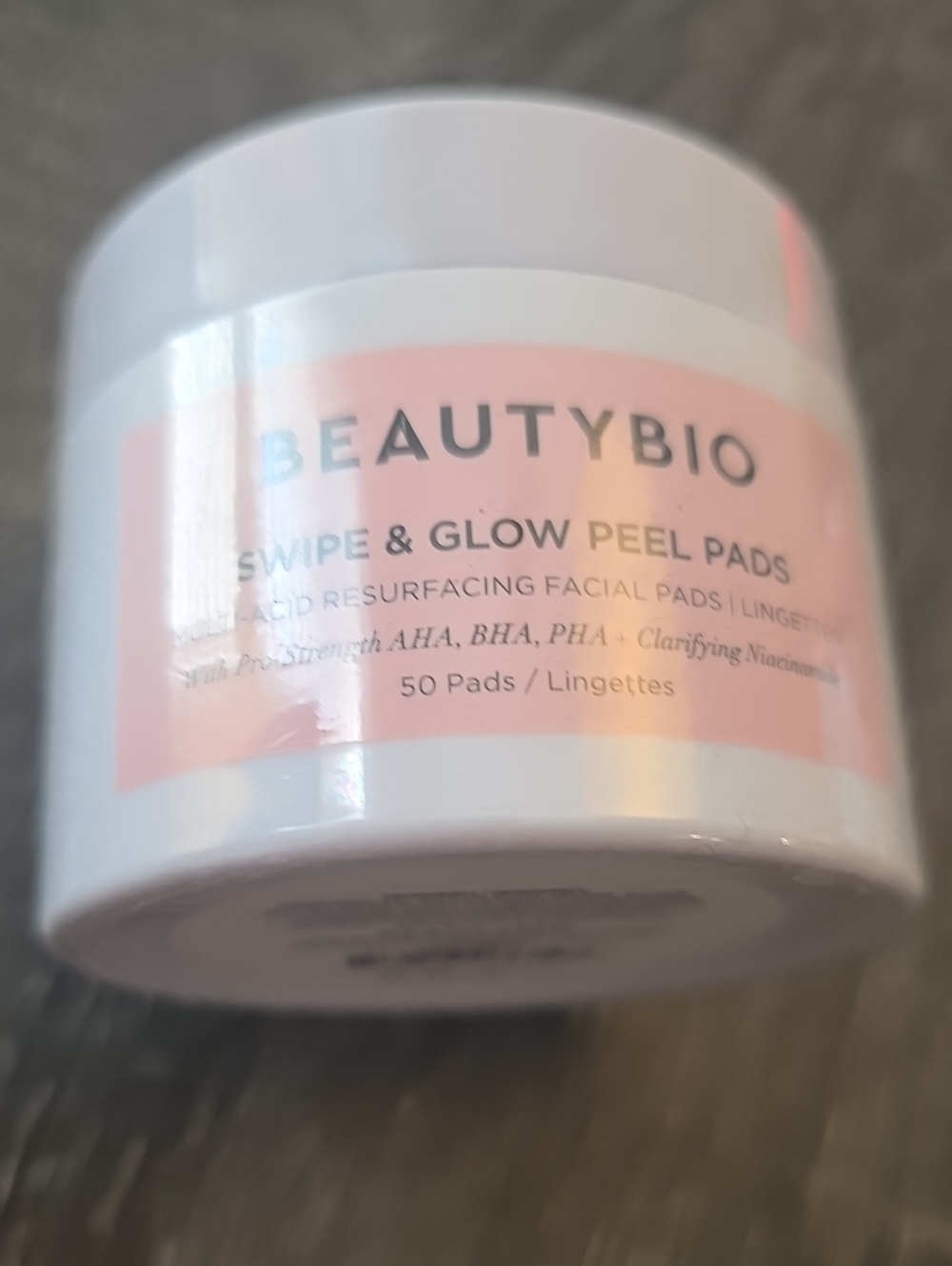 BeautyBio Pink Swipe & Glow Peel Pads – Resurfacing Facial Pads